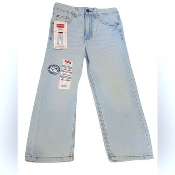 NWT Wrangler Boys Light Blue Loose Fit Jeans - Picture 1 of 16